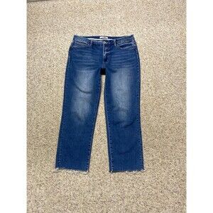 32 Vervet 90s High-Rise Straight Crop Raw Hem